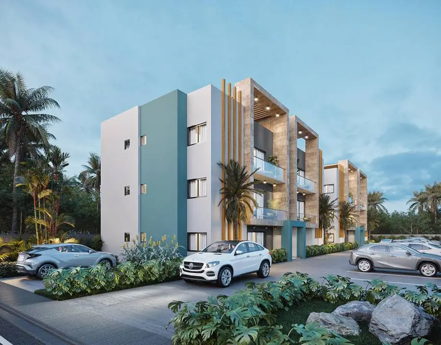 Modernos Apartamentos de 2 Habitaciones en Residencial Cerrado en Bávaro